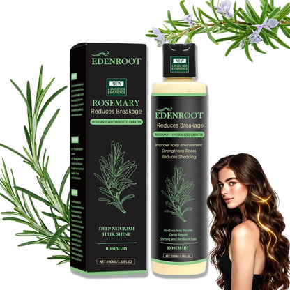 Organic Rosemary Hair Growth Shampoo with Hydrolyzed Keratin – Sulfate-Free Thickening (1 bottle)