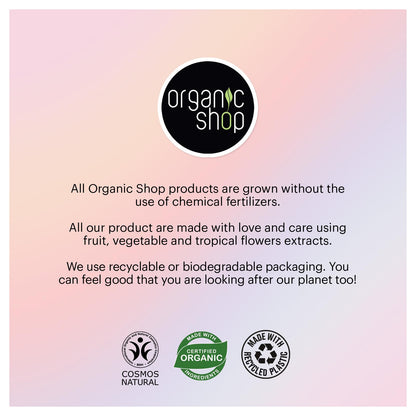 Organic Shop Avocado Repairing Shampoo & Conditioner – Hydrate Dry Hair, Vegan, Paraben & Sulfate Free, COSMOS Natural (Pack of 2)