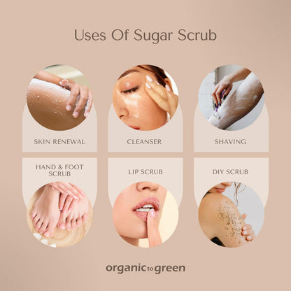 Organic To Green Rainforest Sugar Coconut Oil Scrub - Exfoliate & Moisturize