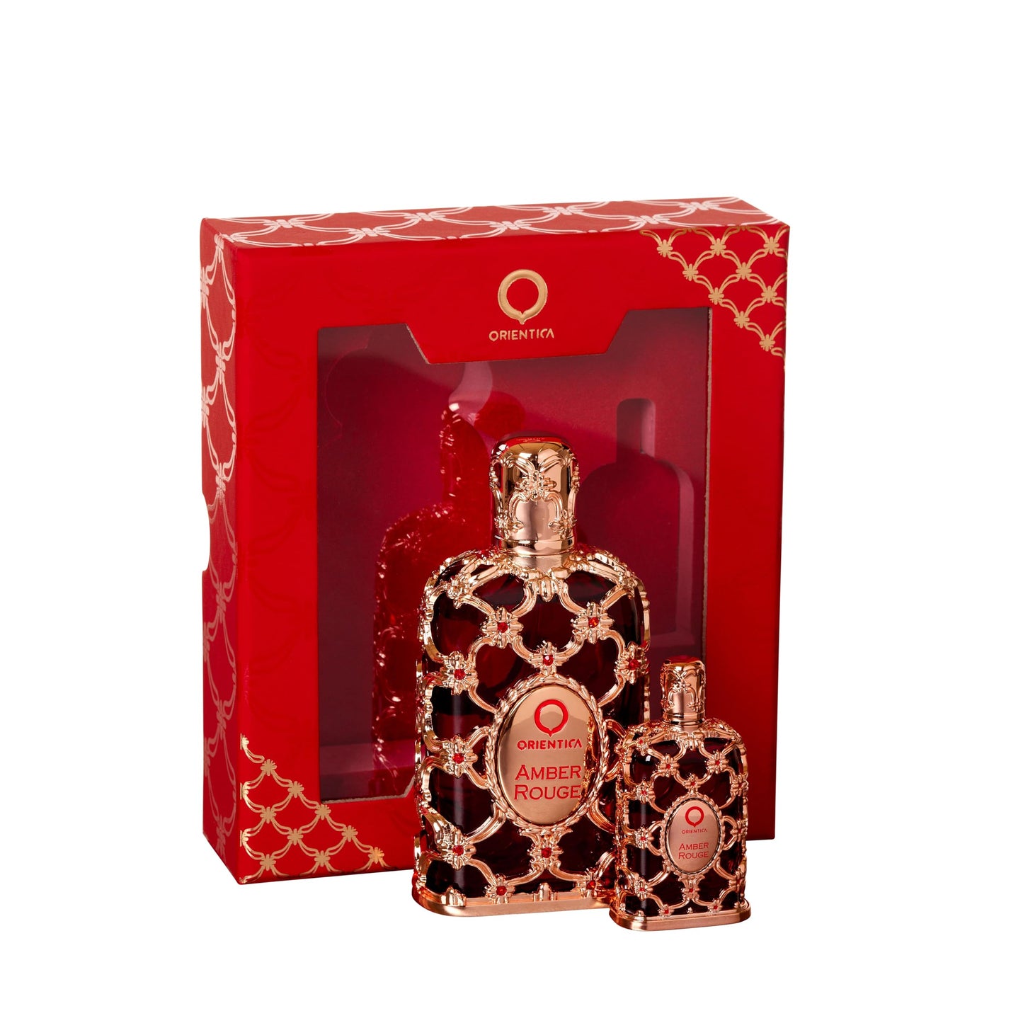 Orientica Amber Rouge 2-Piece EDP Gift Set – Woody Amber, Jasmine (30ml + 7.5ml)
