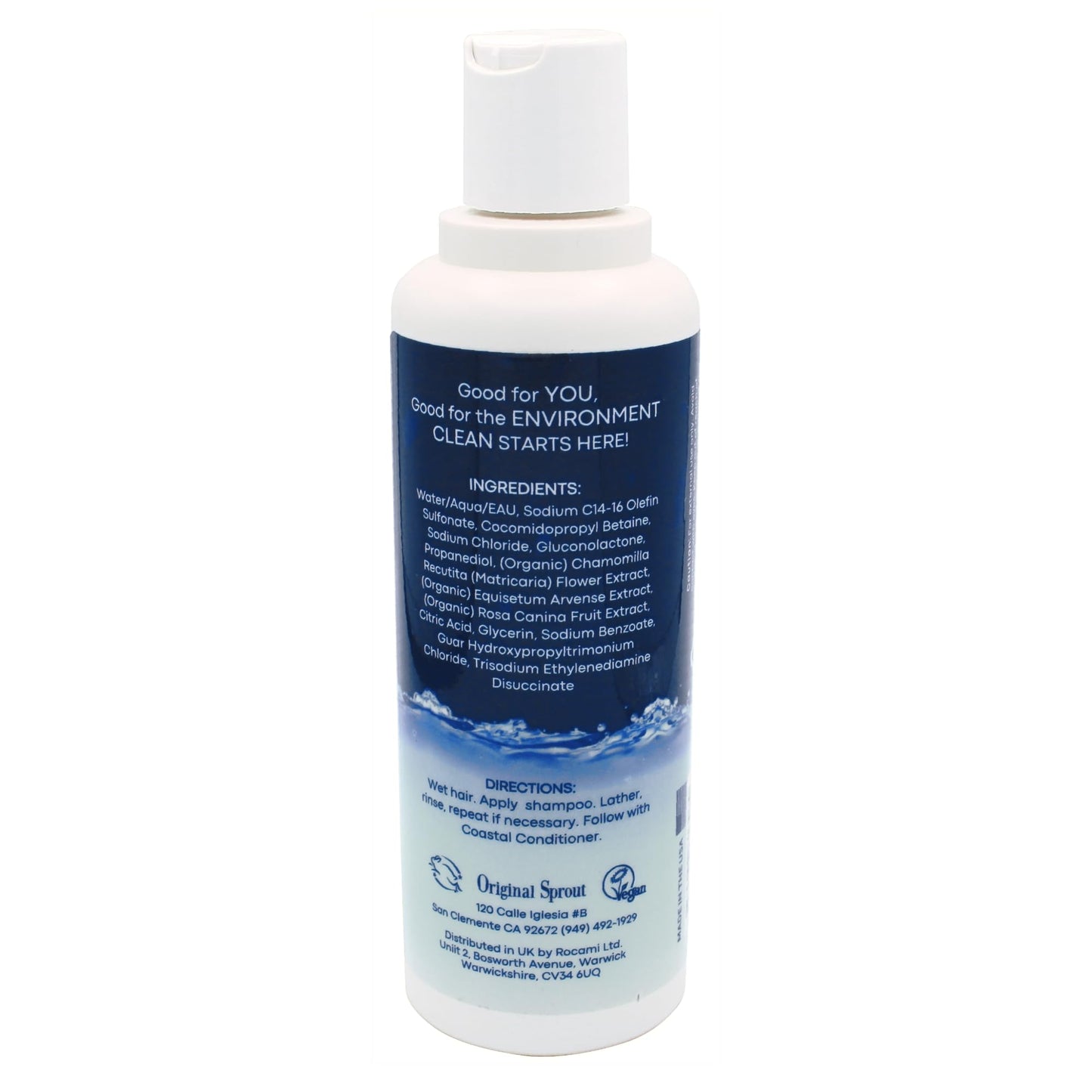 Original Sprout Coastal Collection Shampoo - Fragrance-Free, Vegan, 8 oz (All Hair Types)
