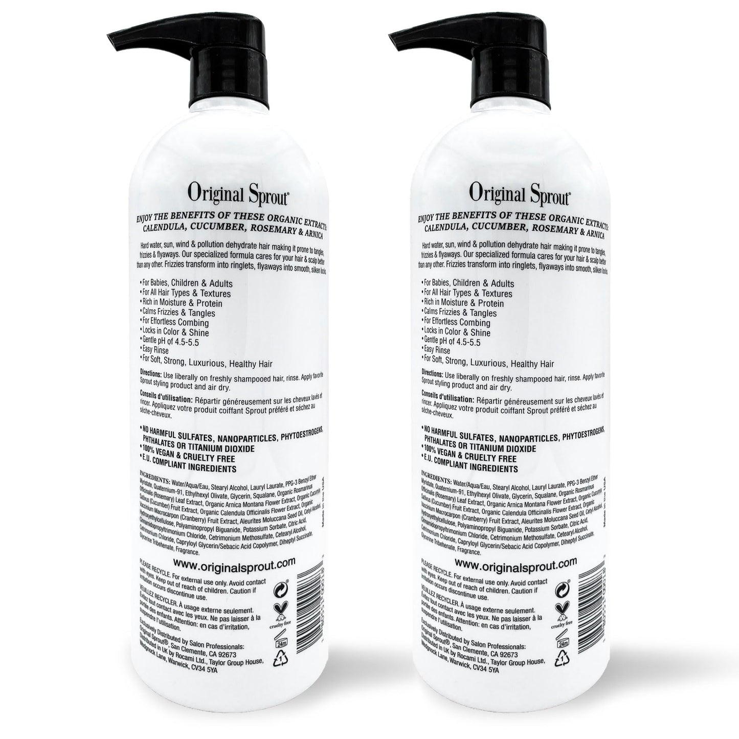 Original Sprout Deep Conditioner – All Hair Types, Vegan, 32 oz (Pack of 2)