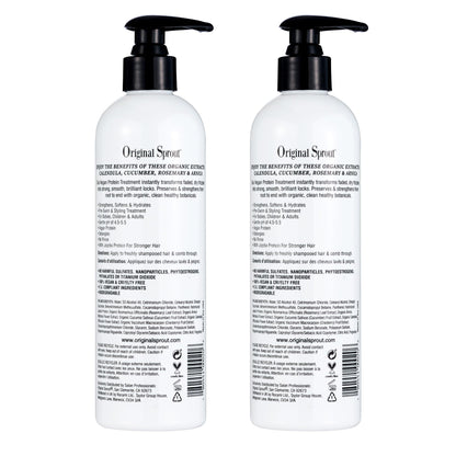 Original Sprout Leave-In Conditioner — Lightweight Detangler for Dry & Damaged Hair (12 oz, 2 Pack)