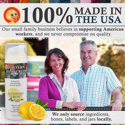 Original Udder Balm Quilter's Hand Cream — Dove White Unscented, USA-Made Ultra-Hydrating Non-Greasy Hand Lotion (5 oz)