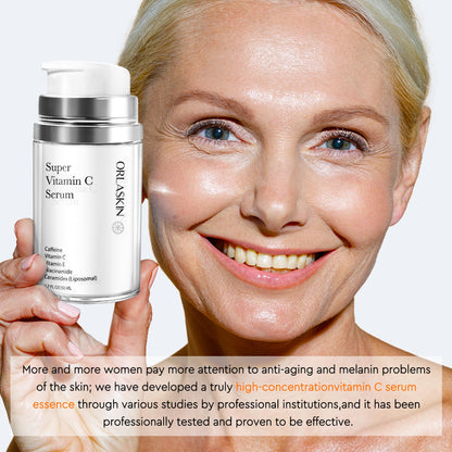 ORLASKIN Super Vitamin C Serum for Women Over 70 – Brightening, Hydration & Gentle Anti Aging 1.7 fl oz