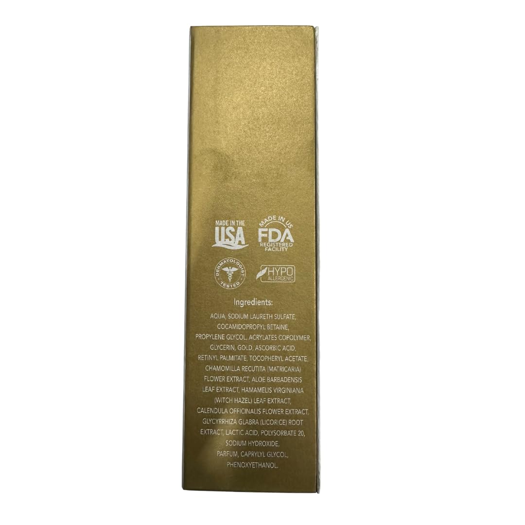 Orogold 24K Vitamin C Facial Cleanser - Gentle Foaming Gel for All Skin Types