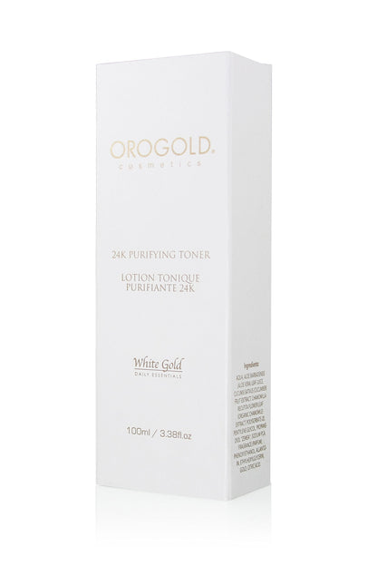 OROGOLD White Gold 24K Purifying Facial Toner – Aloe Vera, Chamomile, 100 ml