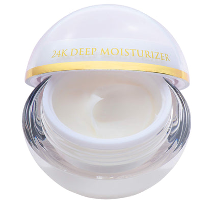 Orogold White Gold Day Moisturizer – 24K Gold Deep Hydration with White Tea, Chamomile, Shea Butter, Vitamin C & E – 1.6 oz