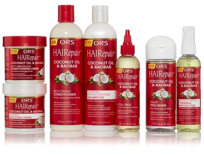 ORS HAIRepair Coconut Oil & Baobab Intense Moisture Creme for Dehydrated Hair - 5 oz