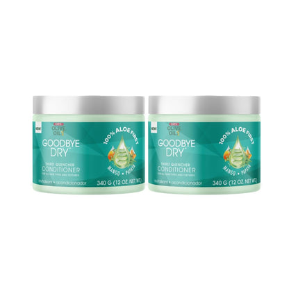 ORS Olive Oil Goodbye Dry Thirst Quencher Conditioner – Aloe, Mango & Papaya, Moisturizes & Softens All Hair Types (12 oz)