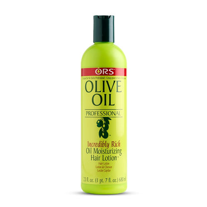 ORS Olive Oil Professional Rich Oil Moisturizing Hair Lotion 23 oz | Salon-Grade Hydration & Heat Protection