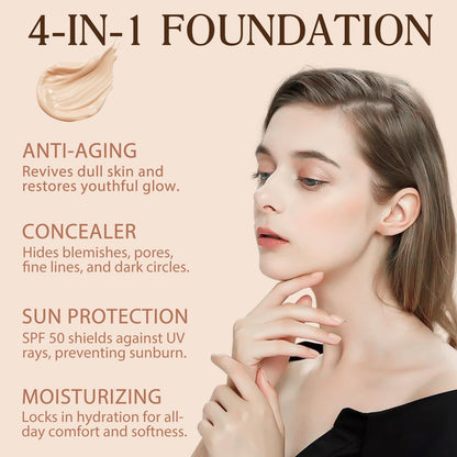 O.SECERT Color Changing Foundation – SPF15, Full Coverage, Natural Finish (#2, 30ml)