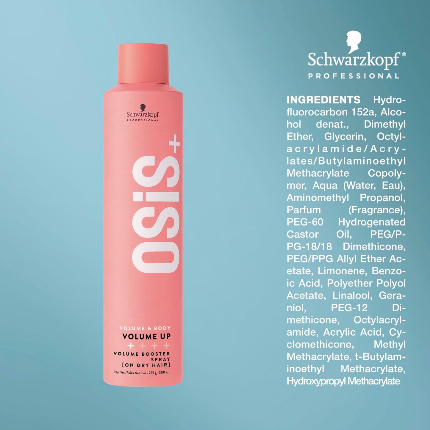 OSiS+ Volume Up Booster Spray – 9 oz (2 Pack) Lightweight Textured Volume for Natural Movement