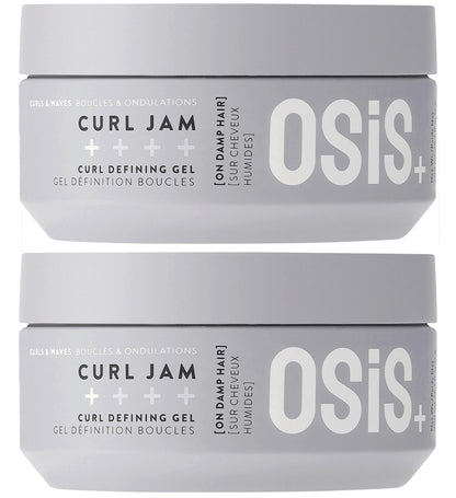 OSiS+ Curl Jam Moisturizing Defining Curl Gel – 10 oz (2 Pack) | Non-Stiff, Non-Crunchy for All Curl Types
