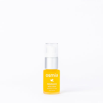 Osmia Skincare Natural Restore Facial Serum – Lavender, Carrot Seed, Jojoba, Borage, & Pomegranate Oils | Clean Beauty for Healthy Skin