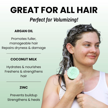 Otter Co Tea Tree & Rosemary Volumizing Conditioner Bar - Vegan, Sulfate Free, Non-Toxic, Made in USA