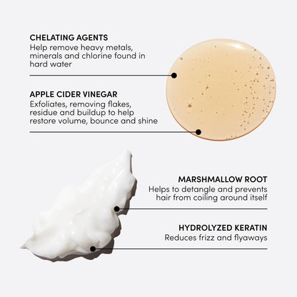 OUAI Detox Shampoo & Thick Hair Conditioner Bundle – Clarifying Shampoo for Build-Up, Dirt, Oil, and Hard Water; Moisturizing Conditioner for Thick Hair