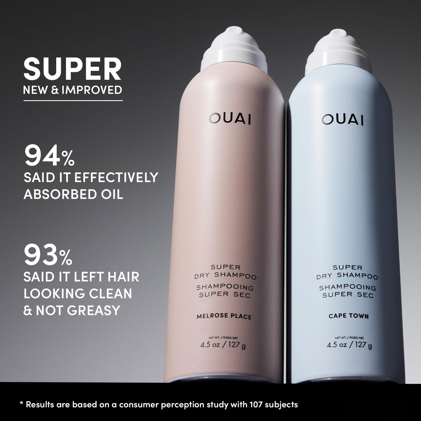 OUAI Super Travel Size Dry Shampoo Melrose Place | Absorbs Oil & Long-Lasting Scent (2 oz)