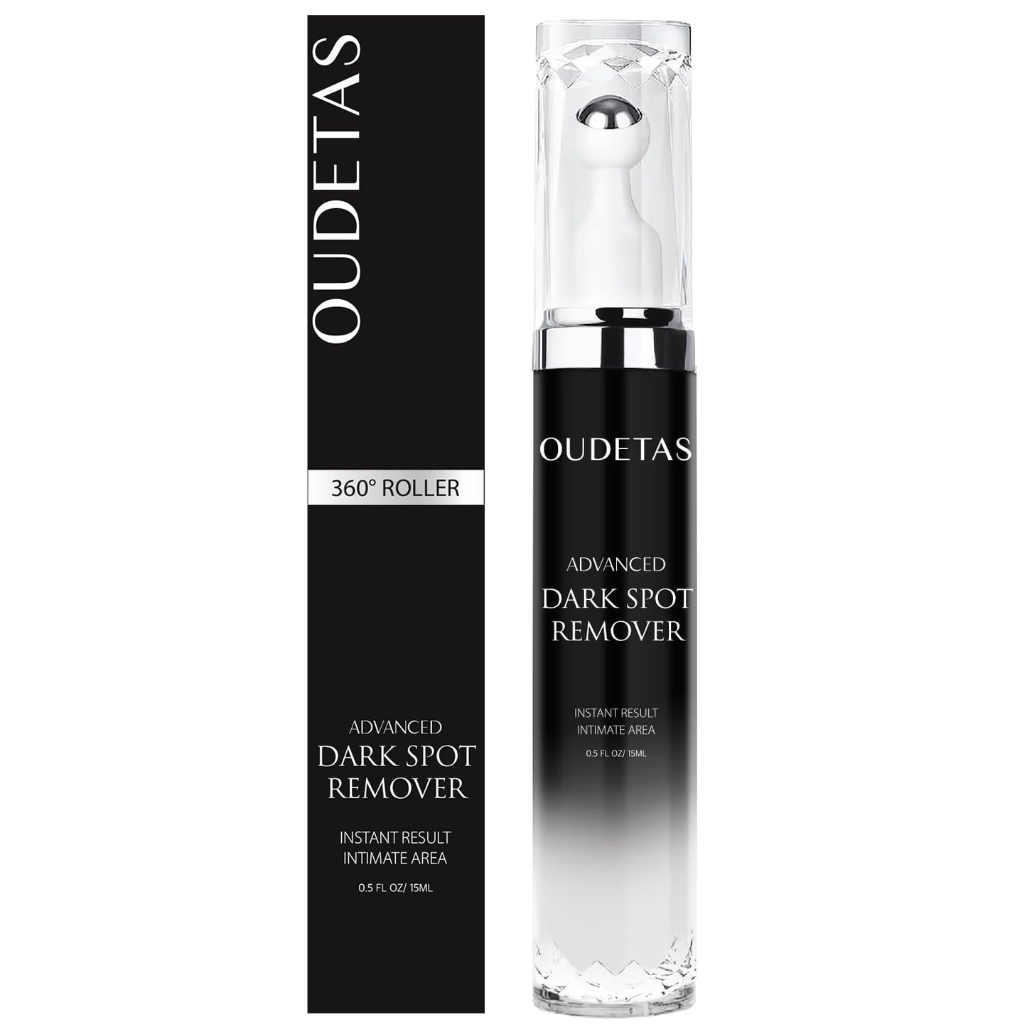 Oudetas Dark Spot Remover for Face – Brightening Serum Roller (15ml) for Sun, Age Spots & Melasma