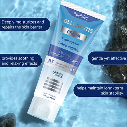 OUHENGTEK Folliculitis Cream | Soothes Bumps on Scalp, Face & Body – 120g (01)