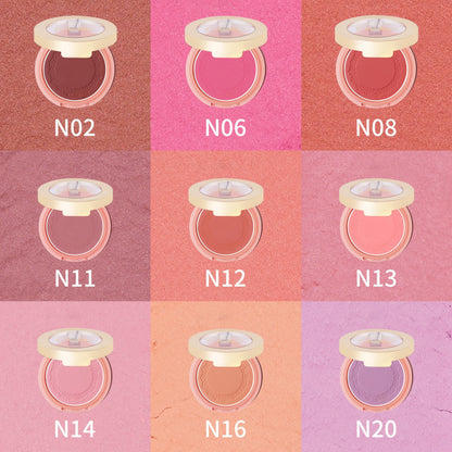 OULAC Blush Powder Mauve | Natural Matte Finish, Buildable Color, Vegan & Cruelty-Free 4.8g
