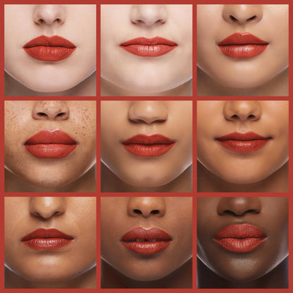 Oulac Dangerous02 Lipstick – Orange Red with Metallic 3D Shine, Hydrating Vegan Formula