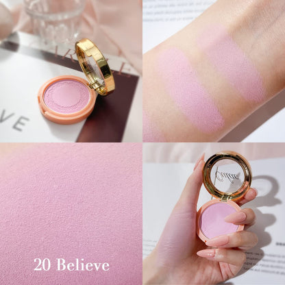 Oulac Purple Blush for Cheeks – Matte Finish, High Pigment, Long-Lasting, Rose Oil