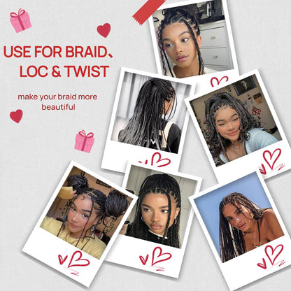OUNSA Braid Gel for 4C Hair (16oz) – Extreme Hold, No Flake, Edge Control