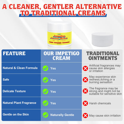 Ourea Impetigo Cream for Kids & Adults – Gentle Natural 2 oz Ointment