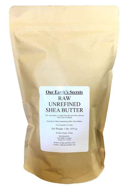 Our Earth's Secrets Ivory Raw Unrefined Shea Butter – Top Grade, 1 Pound