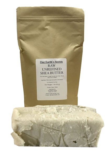Our Earth's Secrets Ivory Raw Unrefined Shea Butter – Top Grade, 1 Pound