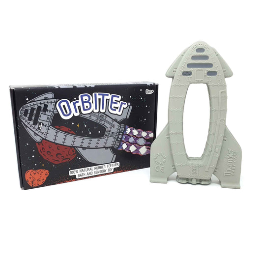 OrBITEr® Natural Rubber Space Themed Baby Toy (Rocket)