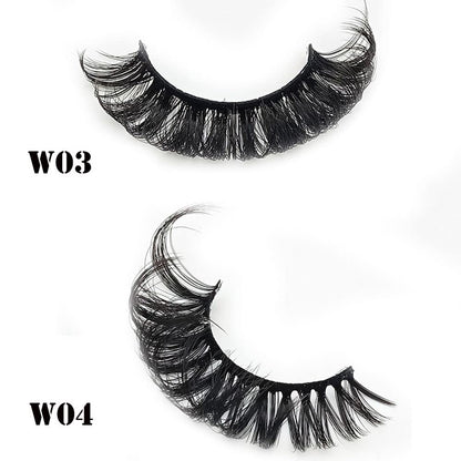 outopen Russian D Curl Lashes – 10 Pairs, 15-18mm, Reusable Faux Mink