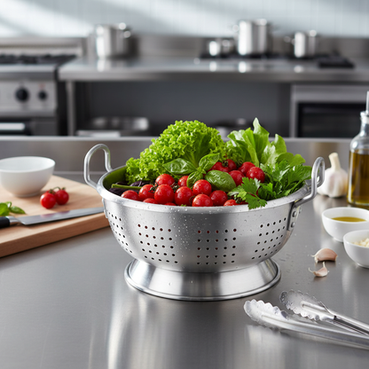 Heavy Duty Aluminium Colander with Handle 15.1Ltr