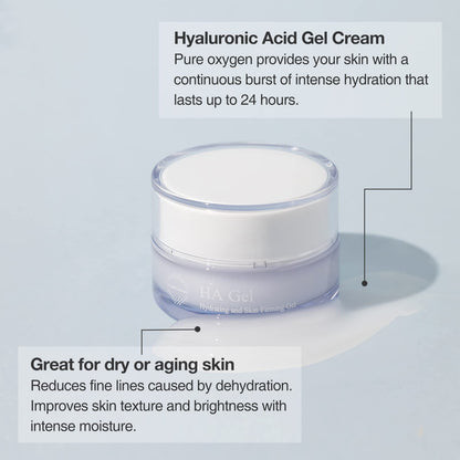 OxygenCeuticals HA Gel – Intensive Hydration with Hyaluronic Acid, Adenosine & Centella (50ml)