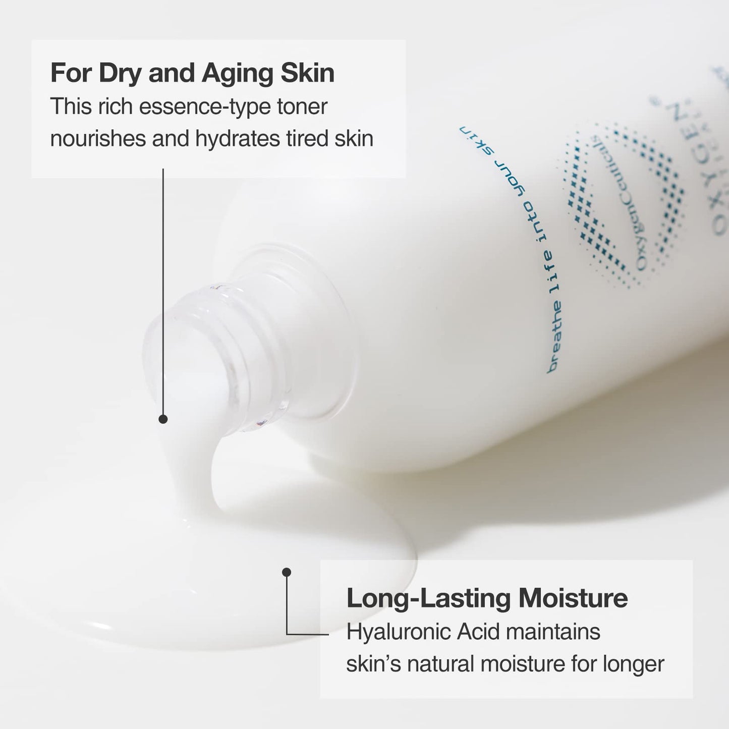 OxygenCeuticals Nutrient Toner – Essence-Type Hydration for Dry Skin with Sodium Hyaluronate, Portulaca & Allantoin