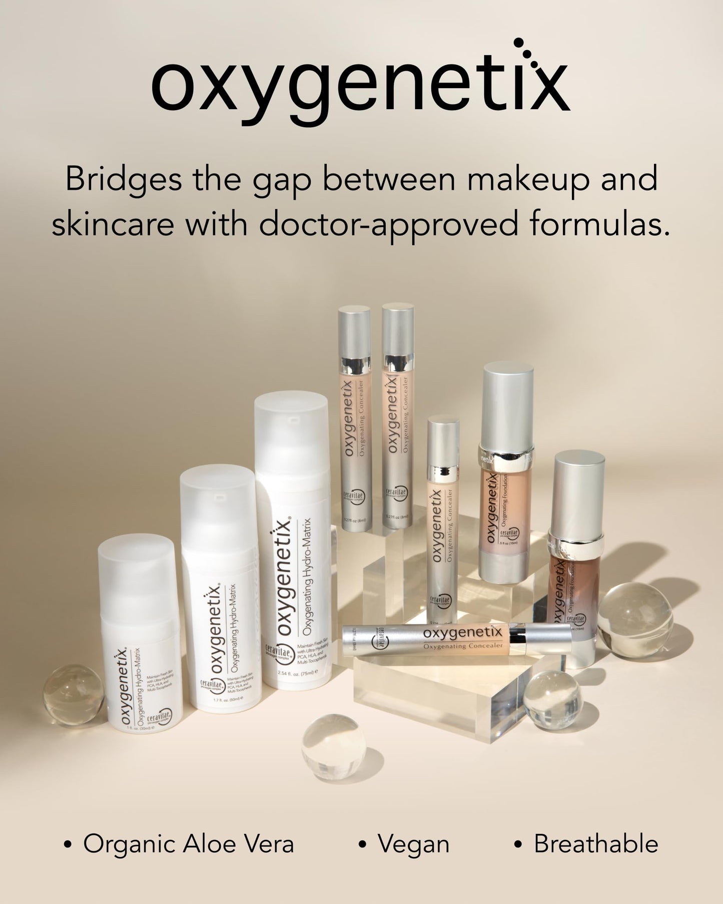 Oxygenetix Oxygenating Foundation Coco | Breathable, Buildable Coverage for Sensitive Skin