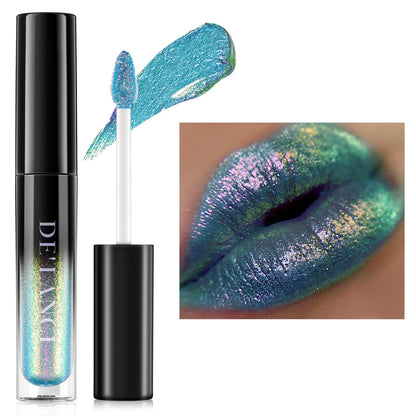 oygcee Chameleon Lip Gloss – Blue-Green Duochrome Shine, Hydrating, Long-Lasting