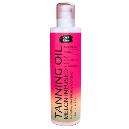 OYS GLOW Watermelon Tanning Oil – Intensive Suntan & Indoor Tanning Accelerator