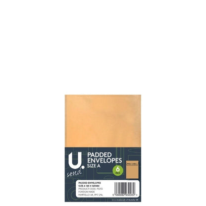 Pack of 6 HighQuality Padded Envelopes Size A 120x165mm