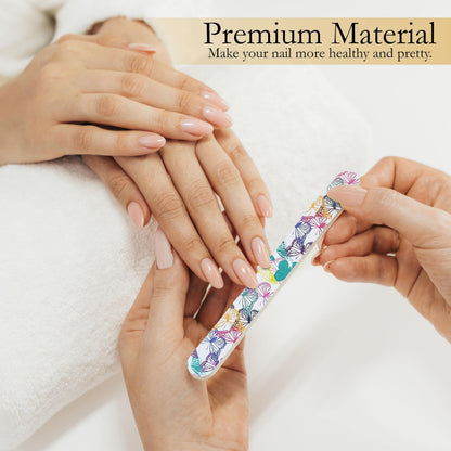 P2P Nails Colorful Double-Sided Nail File Strips – 24 Pack for Manicure & Pedicure