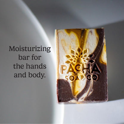 Pacha Soap Co. Almond Goat Milk Bar Soap – 3-Pack, Hydrating All-Natural, USA Made
