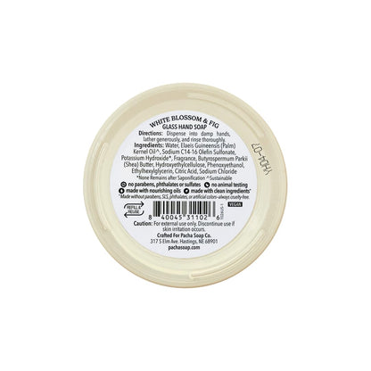 Pacha Soap Co. White Blossom & Fig Liquid Hand Soap – Hydrating, Dye-Free, 2-Pack, Made in USA