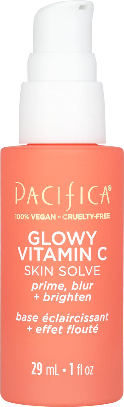 Pacifica Glowy Vitamin C Skin Solve Primer – Brightening Vitamin C Primer with Kakadu Plum & Squalane | Vegan & Cruelty-Free