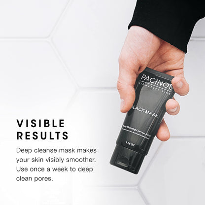 Pacinos Blackhead Remover Charcoal Peel-Off Mask – Deep Cleansing, 1.76 oz
