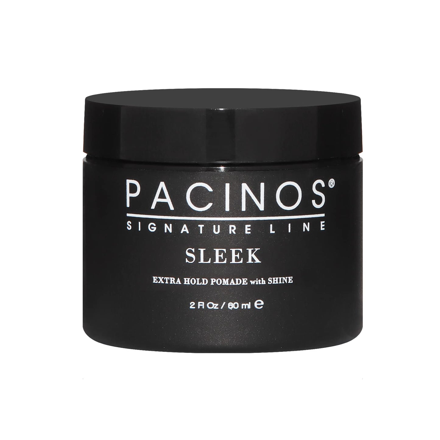 Pacinos Sleek Extra Hold Pomade with Shine | Long-Lasting Definition for All Hair Types | 2 oz