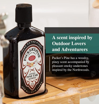 Packer's Pine Tar Hair Care Bundle – Men's Shampoo & Conditioner | Natural Pine Tar & Oils