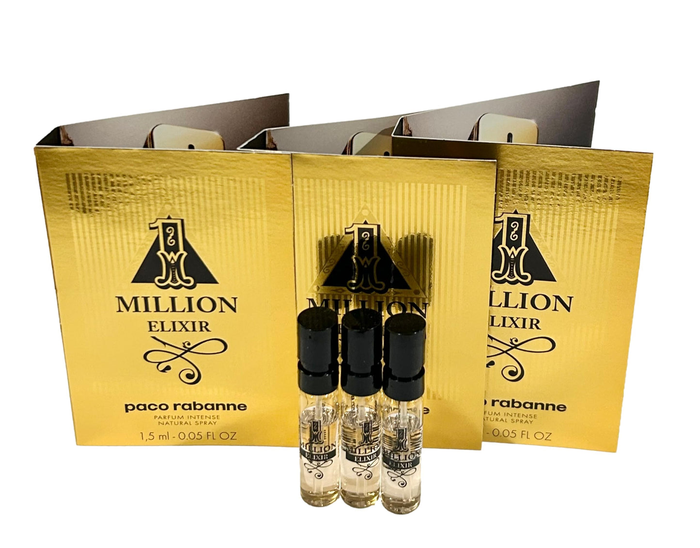 Paco Rabanne 1 Million Elixir Intense for Men – 3 x 1.5ml Travel Vials