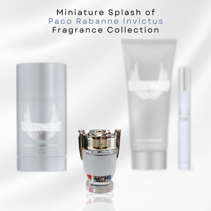 Paco Rabanne Invictus Mini EDT for Men – 0.17 fl oz Travel-Size Splash
