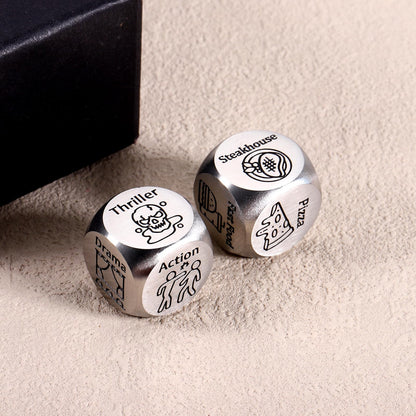 Paginafr 2PCS Food & Movie Decision Dices – Date Night & Gift Idea